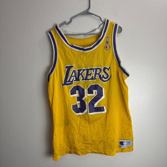 Magic Johnson Los Angeles Lakers Vintage Jersey Size 48 - Picture 1 of 7